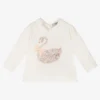 Dr. Kid Baby Girls Ivory Cotton Top