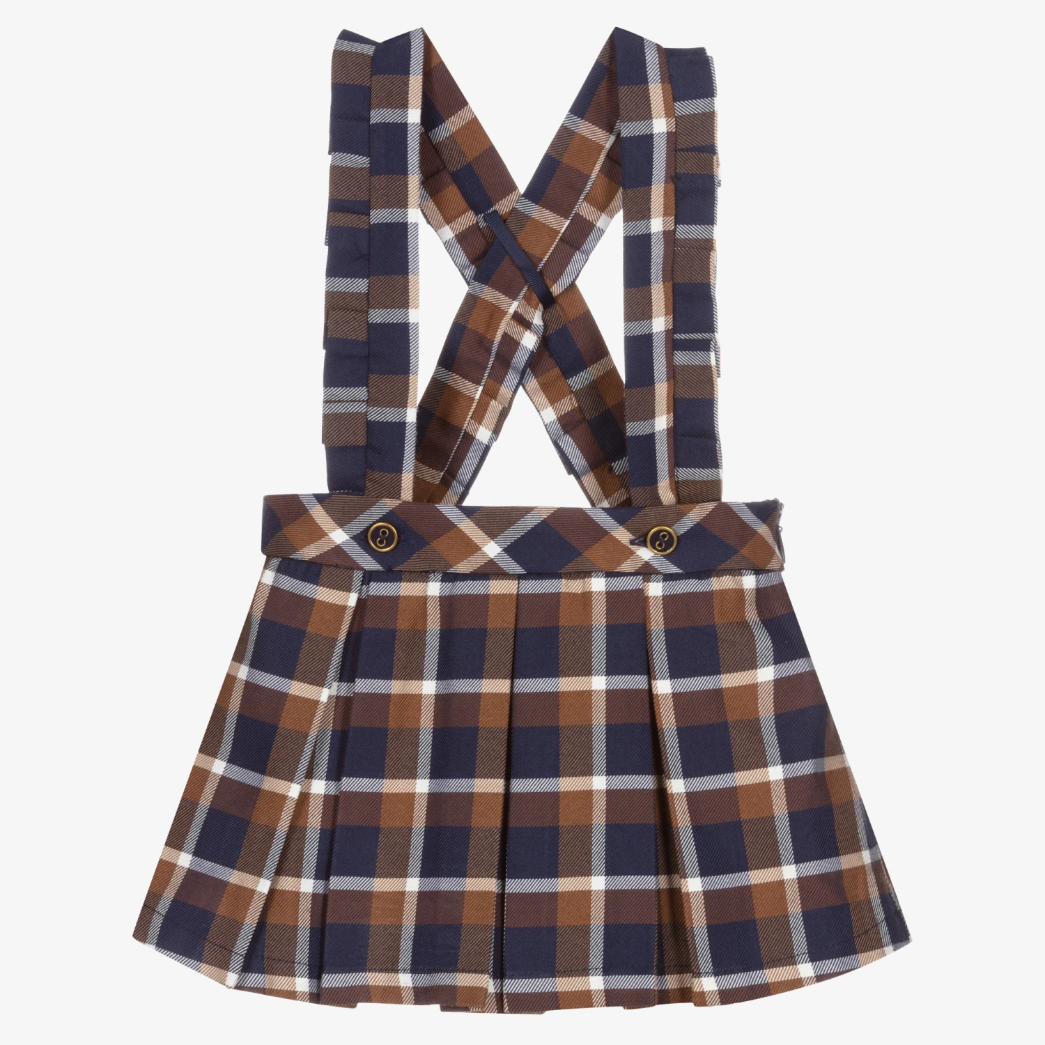 Dr. Kid Blue & Brown Checked Skirt 1 Dr. Kid Blue & Brown Checked Skirt