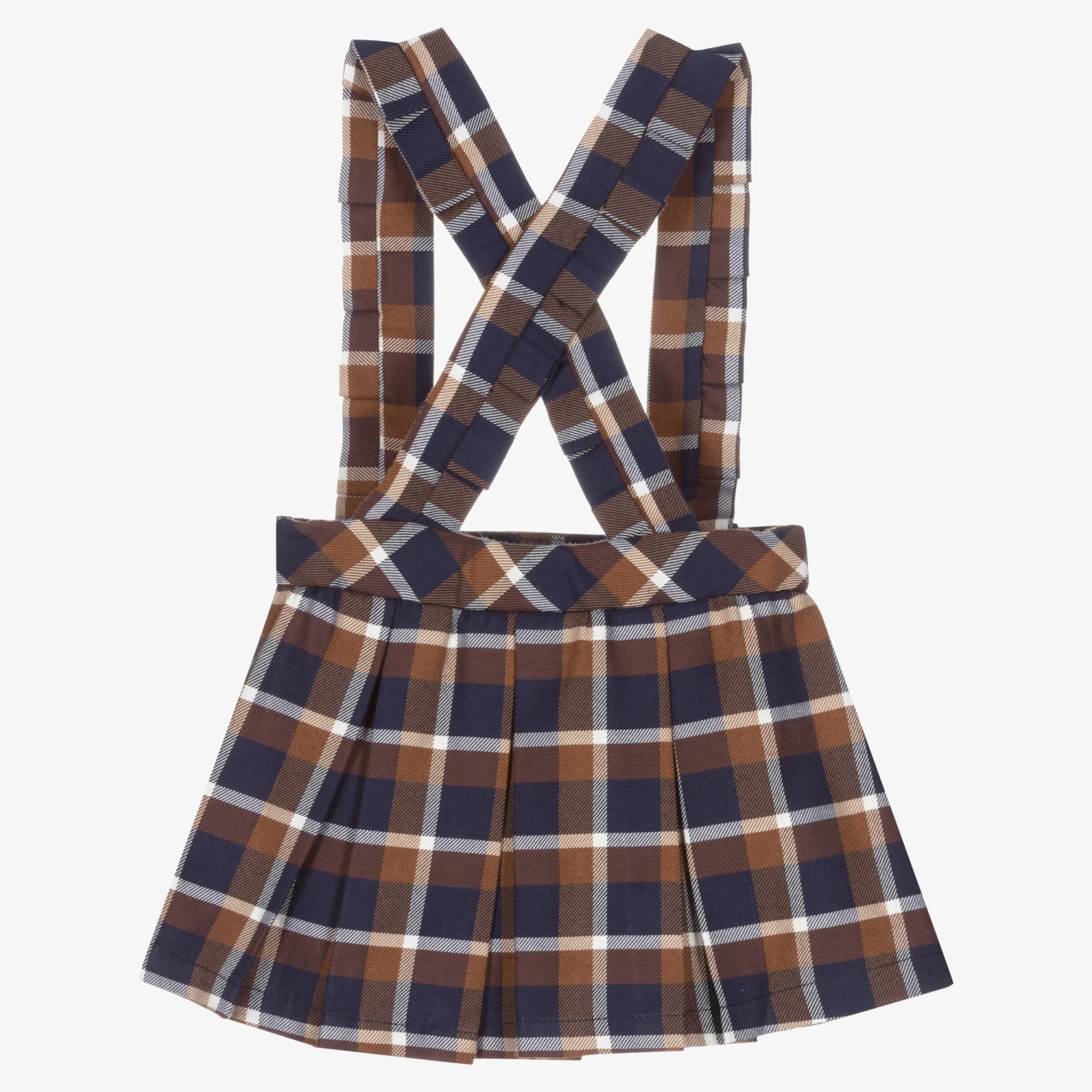 Dr. Kid Blue & Brown Checked Skirt 2 Dr. Kid Blue & Brown Checked Skirt - Image 2