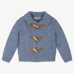 Dr. Kid Blue Knitted Wool Cardigan