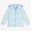 Dr. Kid Blue Wool Blend Baby Cardigan