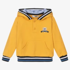 Dr. Kid Boys Yellow Hooded Sweatshirt