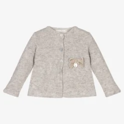 Dr. Kid Grey Knitted Baby Cardigan