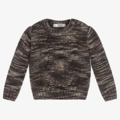 Dr. Kid Grey Wool Blend Baby Jumper