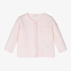 Dr. Kid Pink Knitted Baby Cardigan