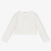 Dr. Kid White Wool Blend Baby Cardigan