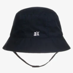 Emile Et Rose Navy Blue Cotton Baby Sun Hat