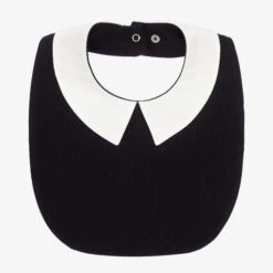 Emporio Armani Baby Boys Navy Blue Cotton Bib