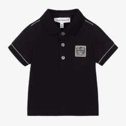 Emporio Armani Baby Boys Navy Blue Polo Shirt