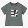 Emporio Armani Blue Grey Logo Baby T-Shirt