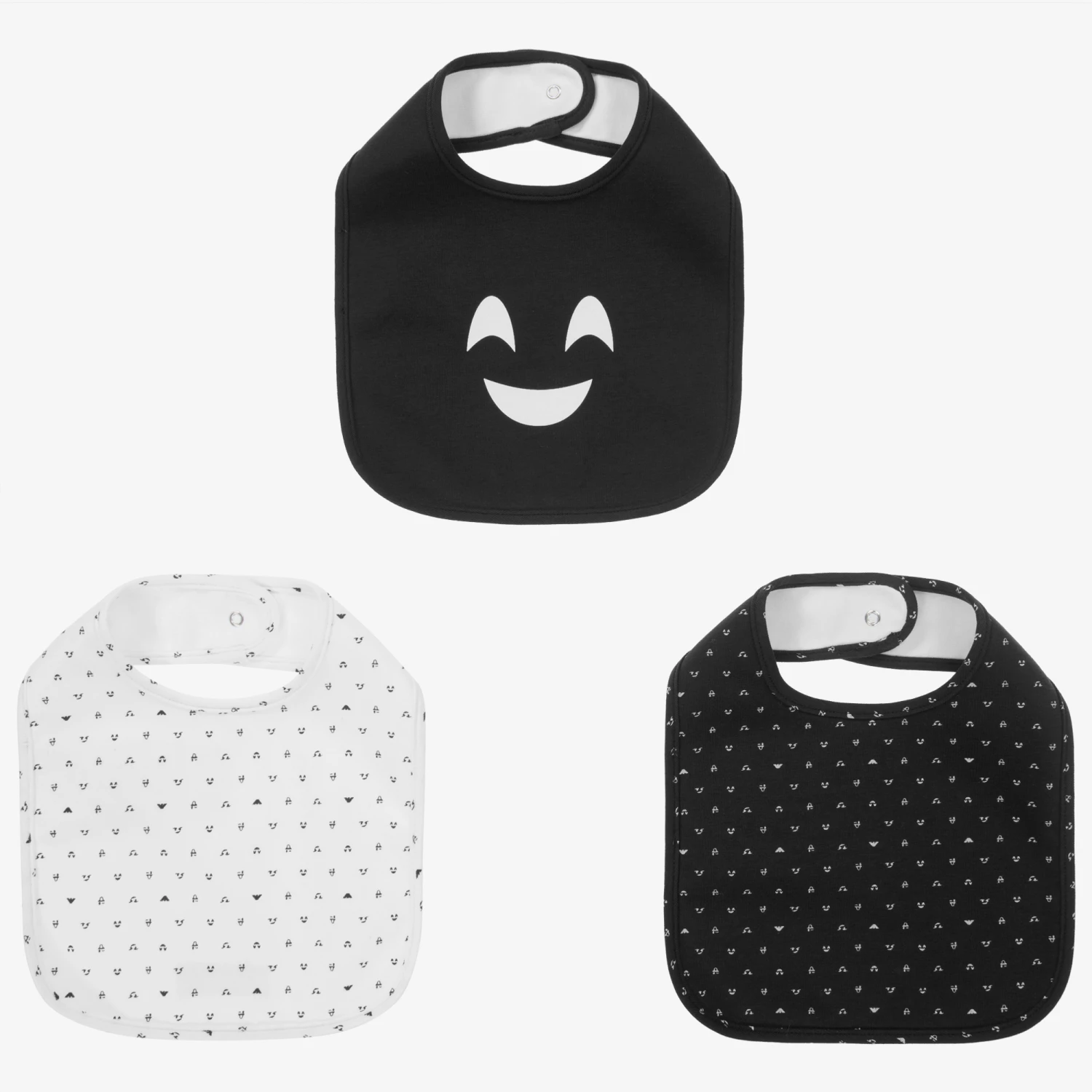 Emporio Armani Blue & White Bibs (3 Pack) 1 Emporio Armani Blue & White Bibs (3 Pack)