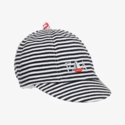 Emporio Armani Blue & White Striped Baby Cap
