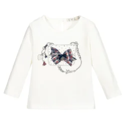 Everything Must Change Baby Girls Ivory Cotton Top