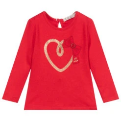 Everything Must Change Baby Girls Red Cotton Top