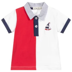 Everything Must Change Red & White Cotton Polo Shirt
