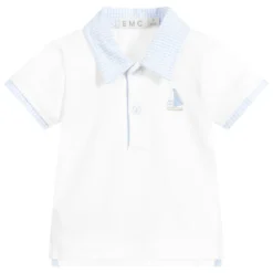 Everything Must Change White Cotton Baby Polo Shirt