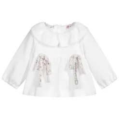 Fina Ejerique Baby Girls White Blouse