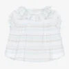 Fina Ejerique Baby Girls White Cotton Blouse