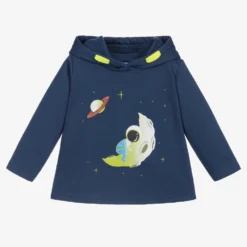 Foque Boys Blue Astronaut Hoodie