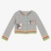Frugi Grey Organic Cotton Baby Cardigan