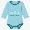 FS Baby Baby Boys Blue Organic Cotton Bodyvest