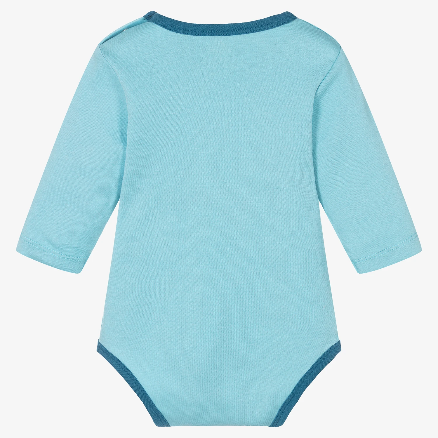 FS Baby Baby Boys Blue Organic Cotton Bodyvest 2 FS Baby Baby Boys Blue Organic Cotton Bodyvest - Image 2