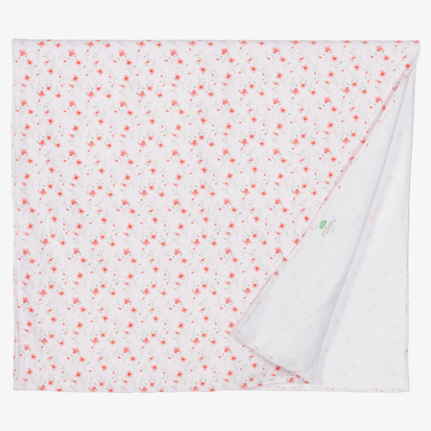 FS Baby Baby Girls Pink Floral Towel (135cm) 3 FS Baby Baby Girls Pink Floral Towel (135cm) - Image 3
