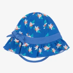 FS Baby Girls Blue Organic Cotton Hat