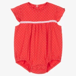 FS Baby Red Cotton Baby Shortie