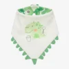 FS Baby White & Green Cotton Baby Bib