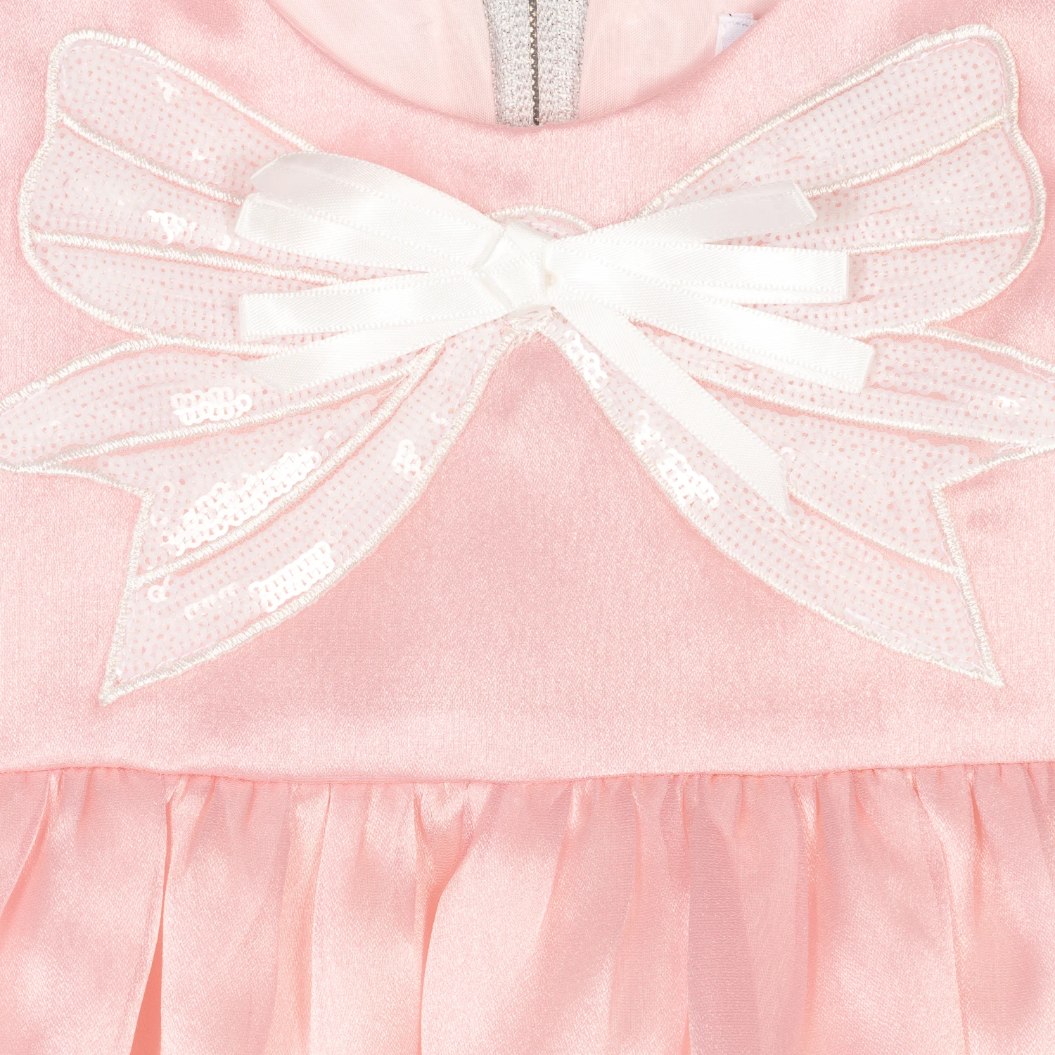 Graci Pink Organza Baby Dress 3 Graci Pink Organza Baby Dress - Image 3