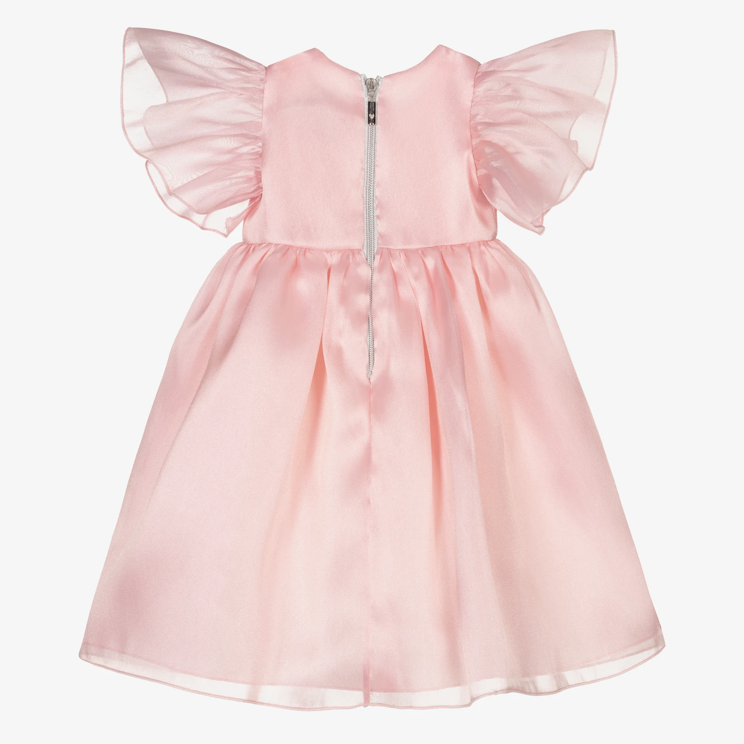 Graci Pink Organza Baby Dress 2 Graci Pink Organza Baby Dress - Image 2