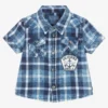 Guess Baby Boys Blue Check Shirt