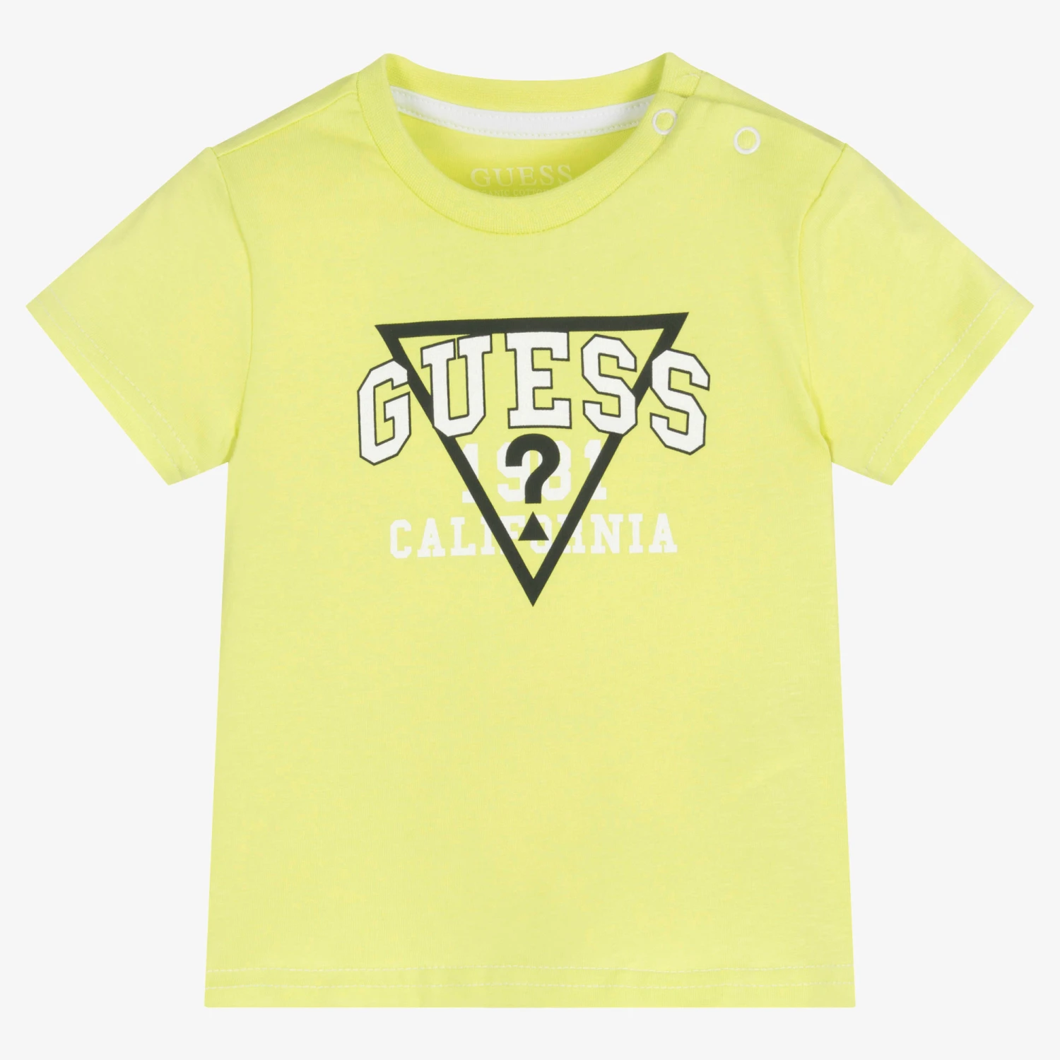 Guess Green Cotton Logo Baby T-Shirt 1 Guess Green Cotton Logo Baby T-Shirt