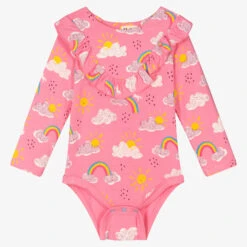 Hatley Pink Modal Jersey Bodysuit