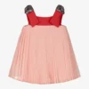 Hucklebones London Pink Chiffon Baby Dress Set