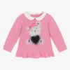 IDO Mini Baby Girls Pink Knitted Jumper