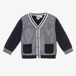 IDO Baby Blue Cotton Baby Cardigan