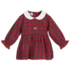 IDO Mini Red & Grey Check Baby Blouse