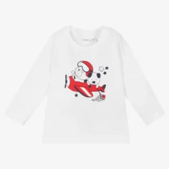 IDO Mini White Cotton Jersey Baby Top