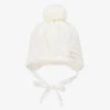 Jamiks Baby Girls Ivory Knitted Hat