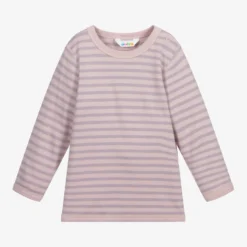 Joha Pink Stripe Thermal Baby Top