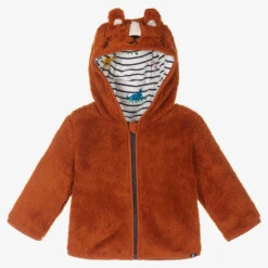 Joules Baby Boys Orange Zip-Up Hoodie