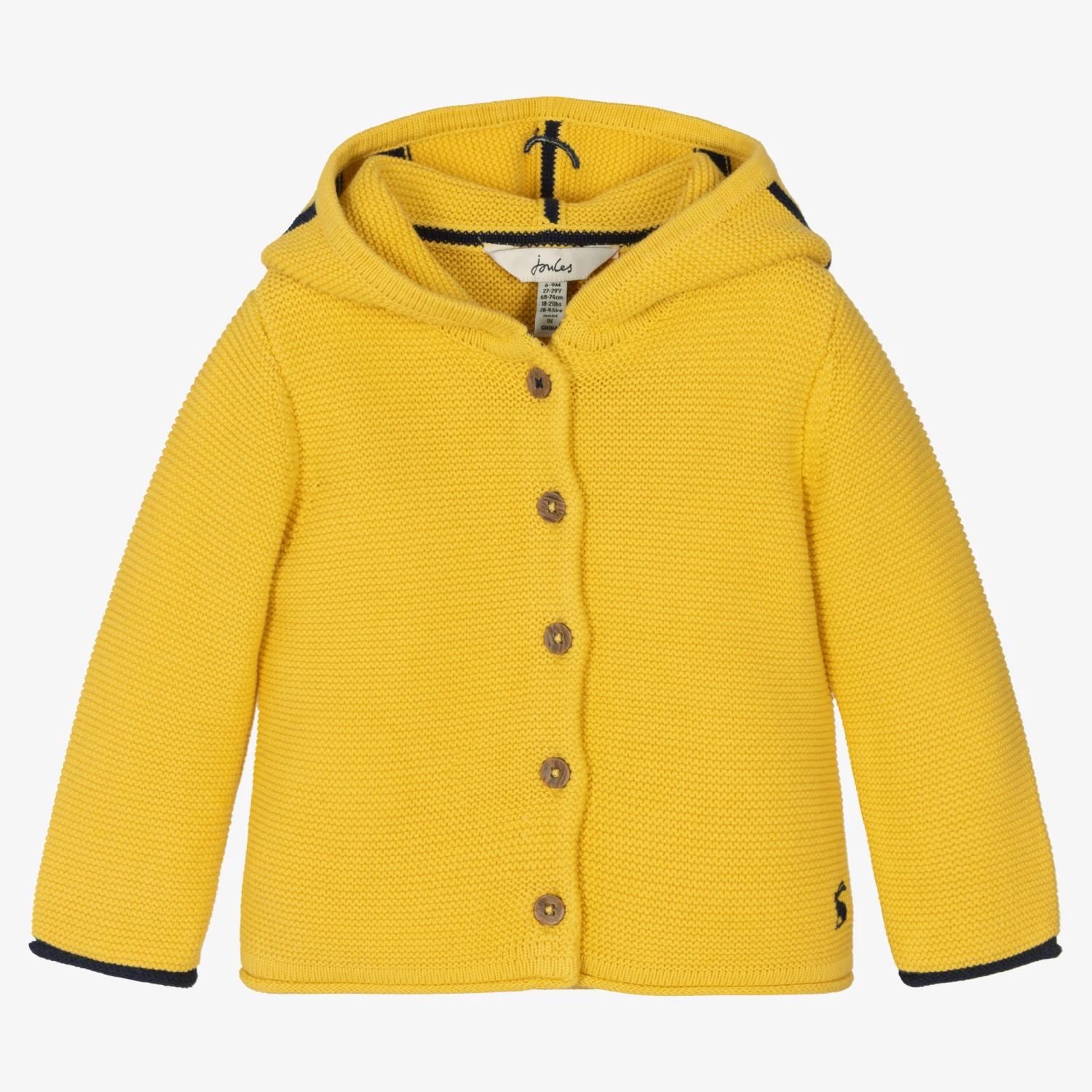 Joules Baby Girls Yellow Bumblebee Cardigan 3 Joules Baby Girls Yellow Bumblebee Cardigan - Image 3