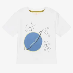 Joyday White Cotton Planet & Stars Baby T-Shirt