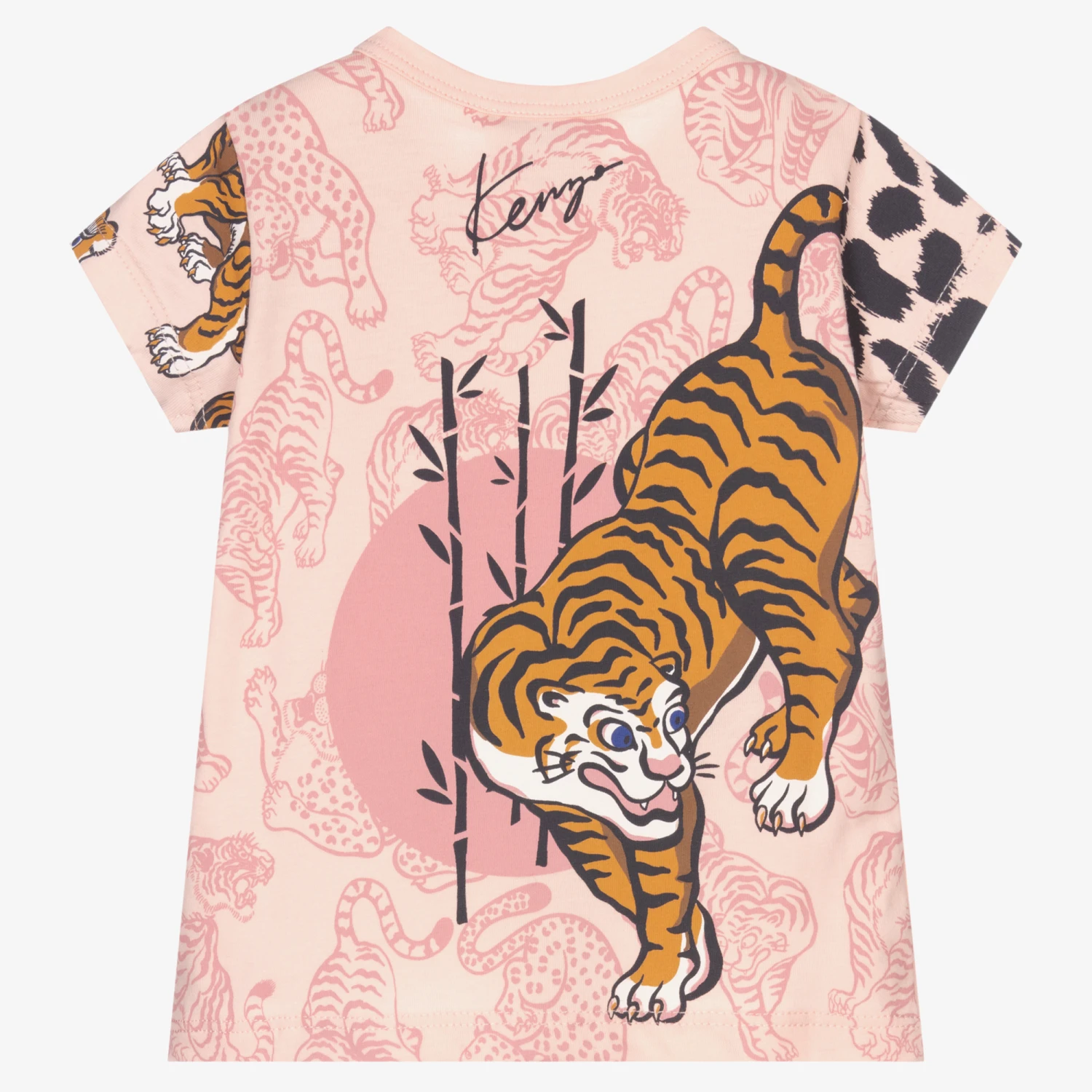 KENZO KIDS Baby Girls Pink T-Shirt 2 KENZO KIDS Baby Girls Pink T-Shirt - Image 2