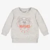 KENZO KIDS Grey Tiger Baby Sweatshirt