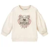KENZO KIDS Ivory Cotton Tiger Sweatshirt