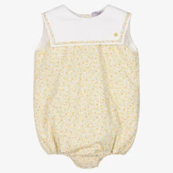 Kidiwi Baby Girls Yellow Ditsy Floral Shortie