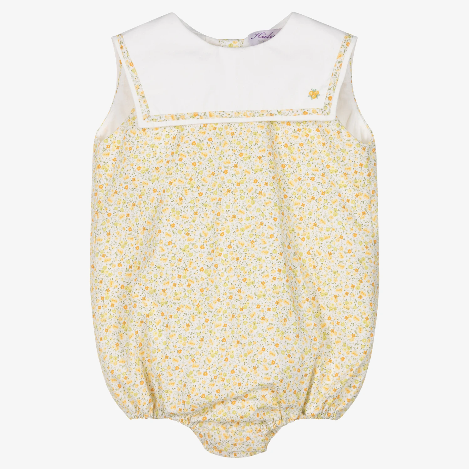 Kidiwi Baby Girls Yellow Ditsy Floral Shortie 1 Kidiwi Baby Girls Yellow Ditsy Floral Shortie